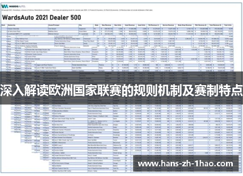 深入解读欧洲国家联赛的规则机制及赛制特点