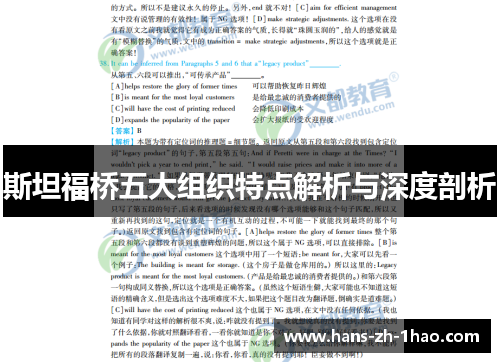 斯坦福桥五大组织特点解析与深度剖析